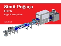 10.000 Adet/Saat PLC Kontrollü Tam Otomatik Poğaça Pasta Çörek ve Simit Üretim Hattı - 0