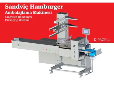 120 Paket/Dakika Servolu Sandviç Hamburger Ekmek Paketleme Makinası İlanı