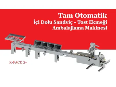 180 Paket/Dakika Tam Otomatik İçi Dolu Sandviç ve Tost Ekmekği Paketleme Makinas İlanı