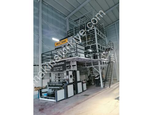 1500 mm Yatay Döner Kule A-B-A Poşet Filmi Üretim Makinası