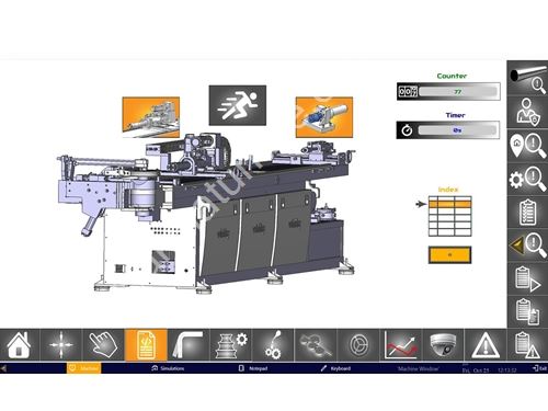 SFB 90 CNC/R1 - Cnc 3 Eksen Malafalı Boru Bükme Makinası