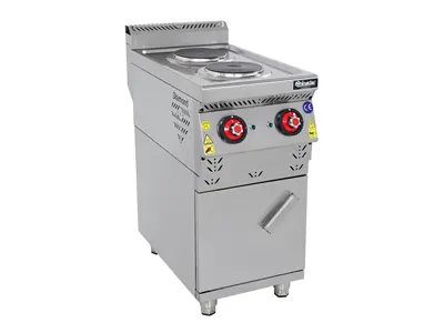 2-Platten Elektrokochfeld mit Unterschrank