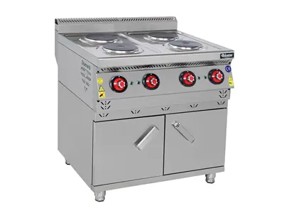 4er Platten Elektroherd mit Schrank