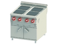 4-Compartment Cabinet Electric Hot Plate Stove - 0