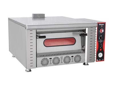 4+4 Tek Katlı Gazlı Pizza Fırını - 0