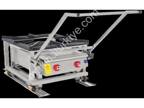 Double-Sided Gas Carriage Floor Cooker