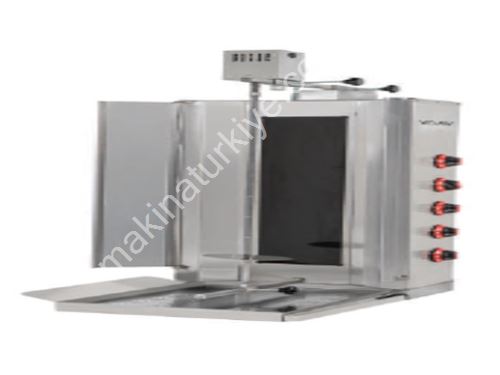 5-Tray Glass Top Motorized Electric Doner Machine