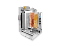 3 Radiant/5 Resistor (30 kg) Rotating Grill Machine - 0