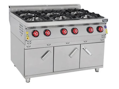 Cuisinière à gaz Kuzine 6+1 de 120x90x85 cm - 0