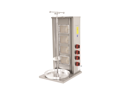 53x73x103 cm 4 Radiant Top Motorized Gas Doner Machine