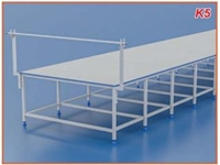 180x100 cm MDF Lam Topless Fabric Spreading Table