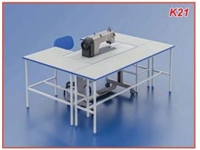 Table de machine à coudre en PVC fin à droite et à gauche