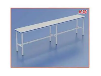 280x40 cm (Yük 76 cm) Kalın PVC Makina Bant Sehpası