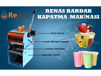 95 Mm Plastik Bardak Kapatma Makinası - 0