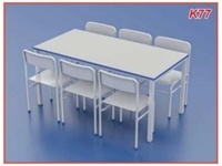 70x180 cm Altılı Sandalye ve Konfeksiyon Yemek Masası