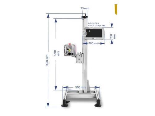 70x70 mm (30 W) Pulsed Fiber Dynamic Laser Coding Machine