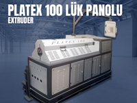 100'Lük Vida Kovanlı (37 kW) Motorlu Plc Kontrol Panelli Plastik Yumuşak Pvc Profil Extrüder - 0