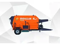 4 M³ Çift Helezon Yatay Yem Karma Makinesi