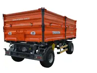 10 Ton Tandem Axle Rotating Tipper Trailer
