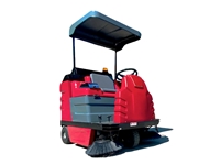 5000 m2/Hour Hydraulic Tipping Sweeper Driver Road Surface Sweeping Machine Dass SW 150D - 0