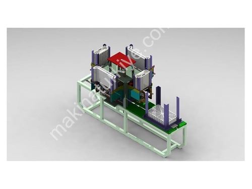 12 Units/Minute Plastic Fruit Crate Assembly Machine