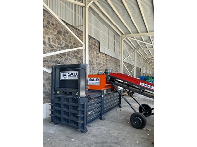 50 Ton Horizontal Type Front Cover Waste Paper Baler Press - 1
