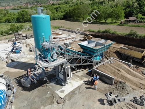 30 m3/h Mobile Concrete Batching Plant with 2-Year Warranty Ready to Ship