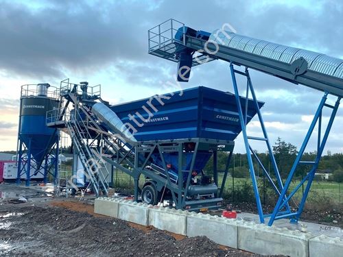 30 m3/h Mobile Concrete Batching Plant with 2-Year Warranty Ready to Ship