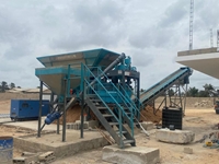 45 M3 Mini Mobile Concrete Batching Plant Reliable Performance - 4