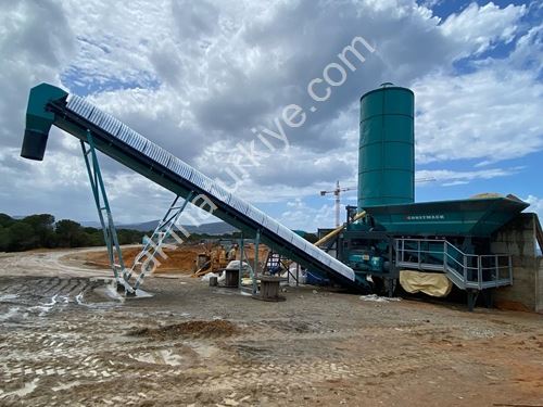 45 M3 Mini Mobile Concrete Batching Plant Reliable Performance