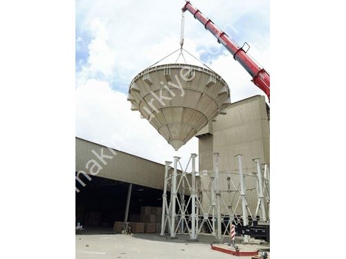 Silos à ciment de 3000 tonnes de capacité