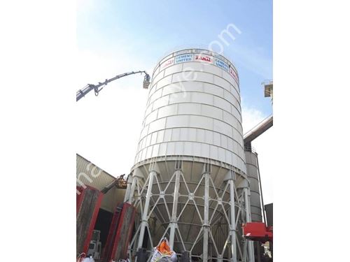 Silos à ciment de 3000 tonnes de capacité