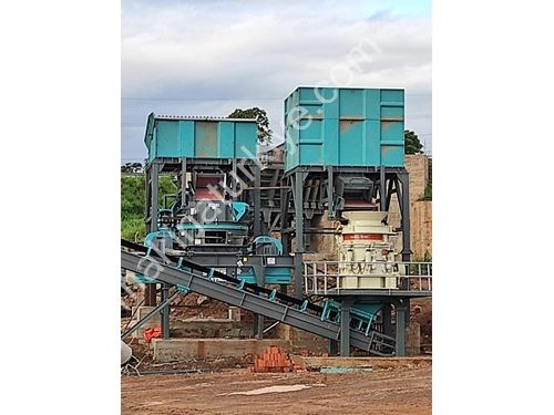 Stationary Crushing Plant with Capacities from 50 to 1,000 Available in Stock