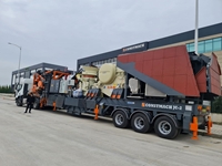 60-80 Ton / Saat Kapasiteli Mobil Çeneli Kırma Eleme Mobil Konkasör Tesisi