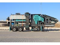 120-150 Ton / Saat Kapasiteli Mobil Çeneli Kırma Eleme Mobil Konkasör Tesisi