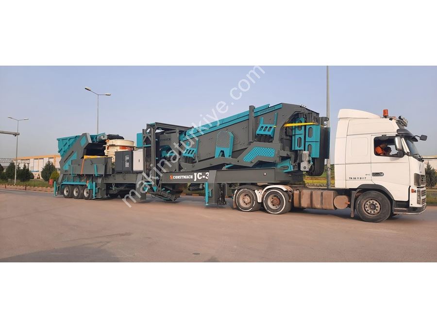 250-300 Ton / Saat Kapasiteli Mobil Çeneli Mobil Konkasör Tesisi