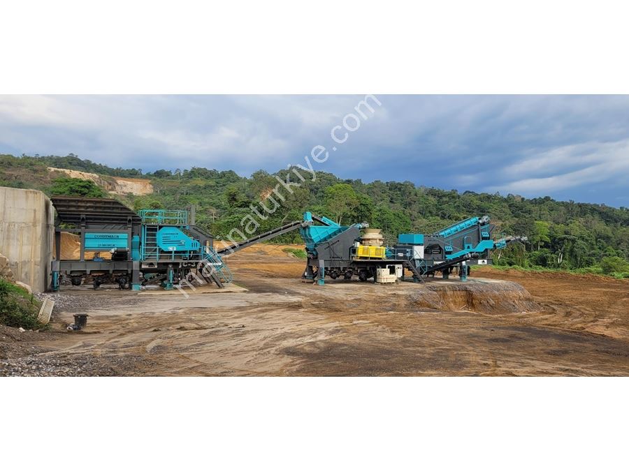 250-300 Ton / Saat Kapasiteli Mobil Çeneli Mobil Konkasör Tesisi