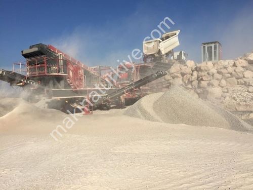 150-200 Ton / Saat Mobil Kalker Kireç Taşı Kırma Eleme Tesisi