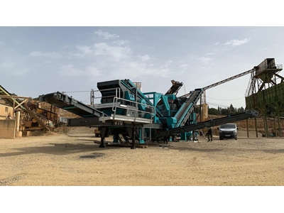 100-150 Ton Dik Milli Kırıcı Mobil Kum Yapma Tesisi - 2
