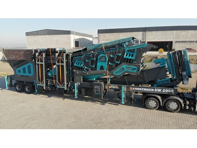 Installation mobile de criblage et de lavage de sable avec une capacité de 60 à 200 tonnes/heure - 3