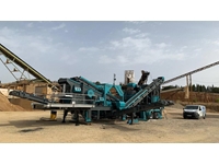 100-150 Ton/Saat Kapasite Mobil Kum Yapma Mobil Dik Milli Kırıcı