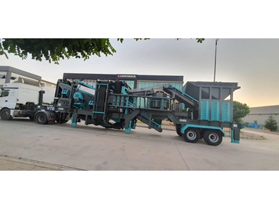 100-150 Ton/Saat Kapasite Mobil Kum Yapma Mobil Dik Milli Kırıcı - 5