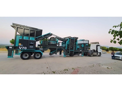 100-150 Ton/Saat Kapasite Mobil Kum Yapma Mobil Dik Milli Kırıcı - 6