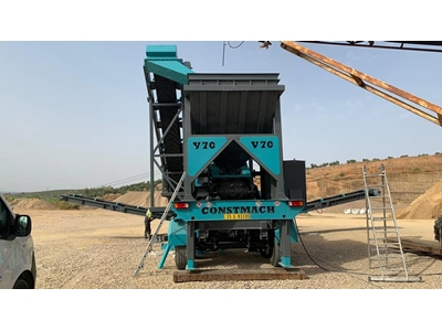100-150 Ton/Saat Kapasite Mobil Kum Yapma Mobil Dik Milli Kırıcı - 3