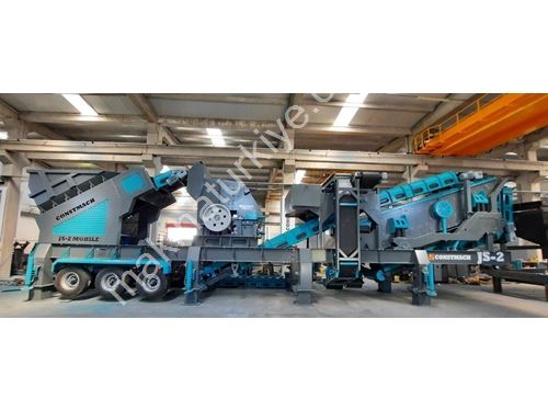 Mobile Secondary Crushing and Screening Plant with a Capacity of 250-300 T/H