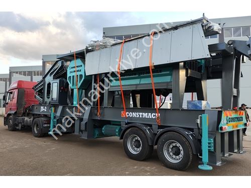 Mobile Secondary Impact Stone Crushing Plant with a Capacity of 120-150 T/H