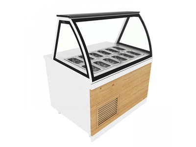 120 Cm Bombeli Kumpir Waffle Dolabı - 0