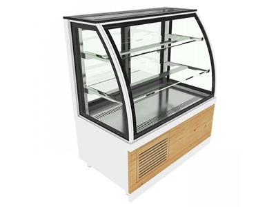 Vitrine à gâteaux vivants ondulée de 150 cm - 0