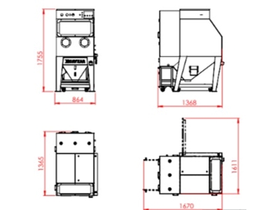 SK 800 Wet Sandblasting Machine - 2