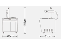 30W Fiber Lazer Masalı Markalama İstasyonu - 8